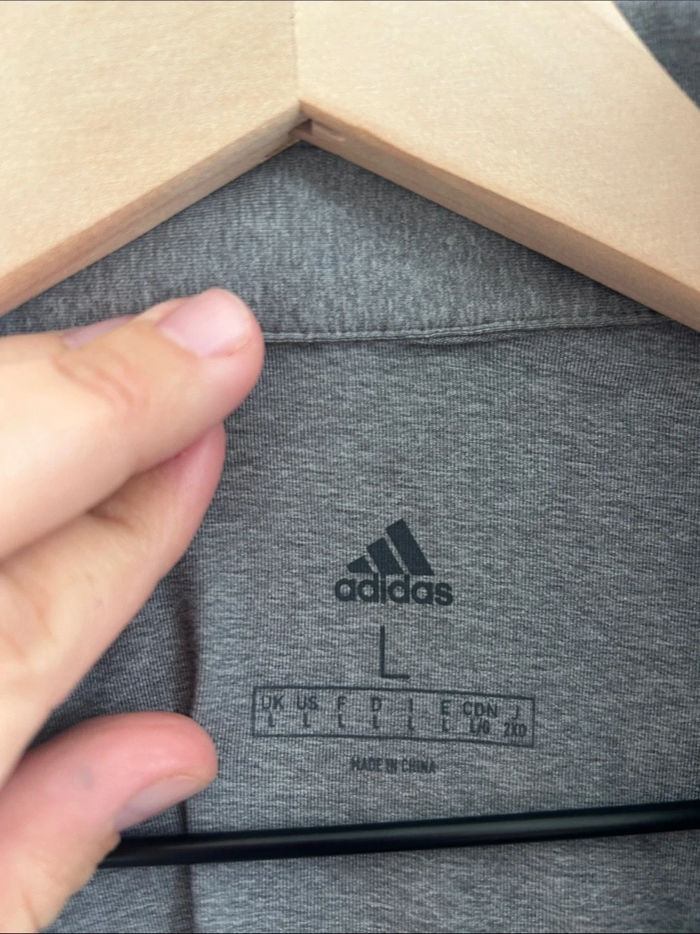 Adidas Men’s Large Gray Performance Golf Polo Shirt Short Sleeve